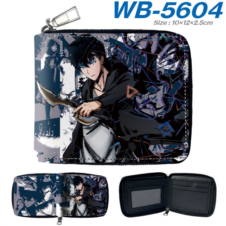 Solo Leveling:Arise  Anime color short full zip folding wallet 10x12x2.5cm wb-5604a