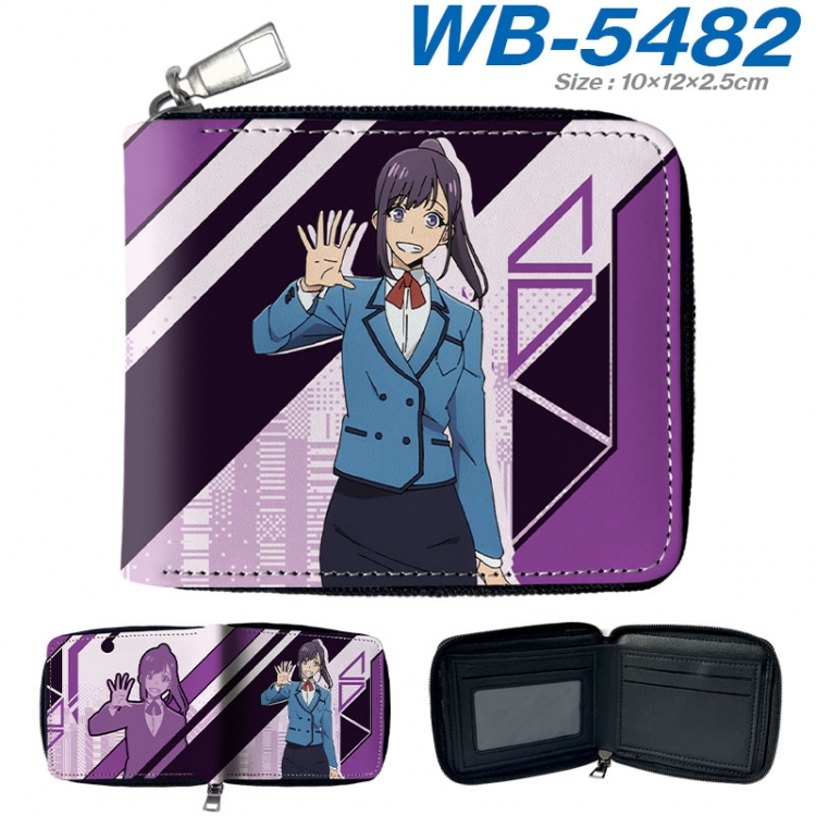 Solo Leveling:Arise  Anime color short full zip folding wallet 10x12x2.5cmwb-5482a