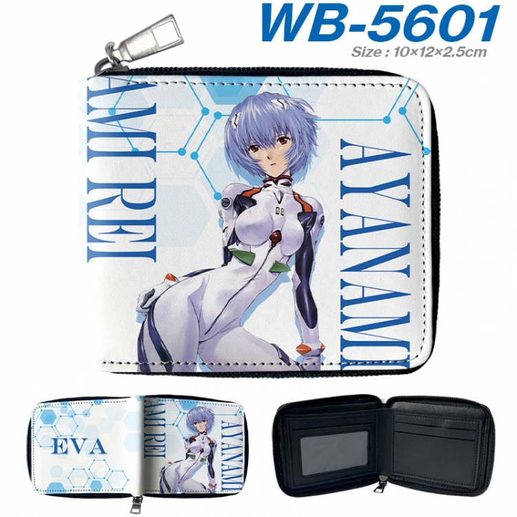 EVA Anime color short full zip folding wallet 10x12x2.5cm wb-5601a