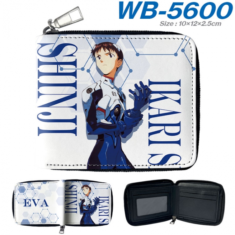 EVA Anime color short full zip folding wallet 10x12x2.5cm  wb-5600a