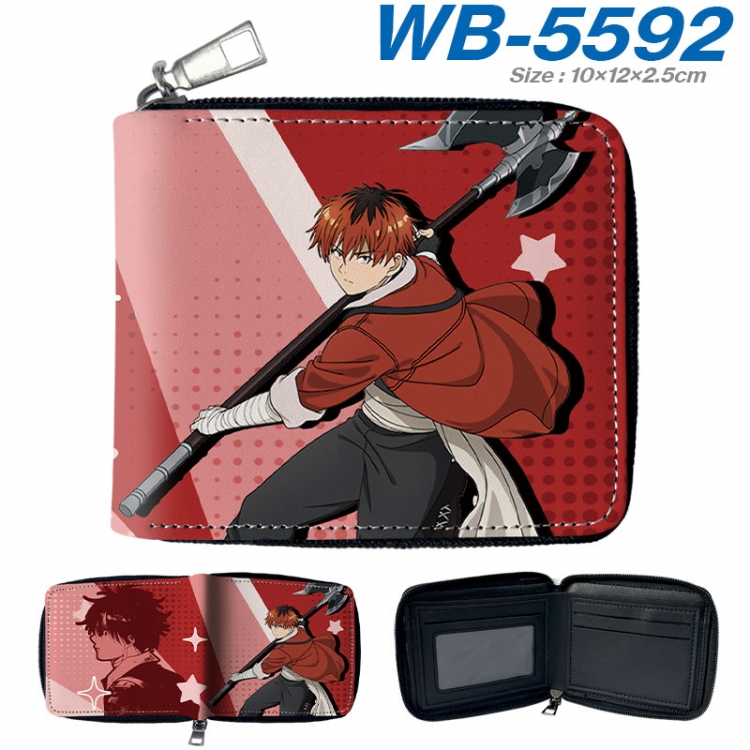 Frieren: Beyond Journey's Anime color short full zip folding wallet 10x12x2.5cm wb-5592a