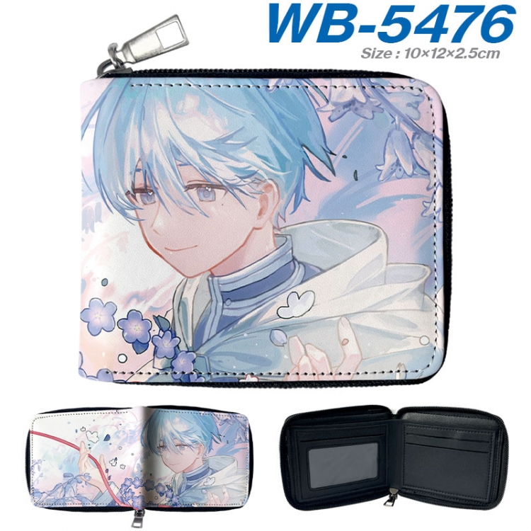 Frieren: Beyond Journey's Anime color short full zip folding wallet 10x12x2.5cm wb-5476a