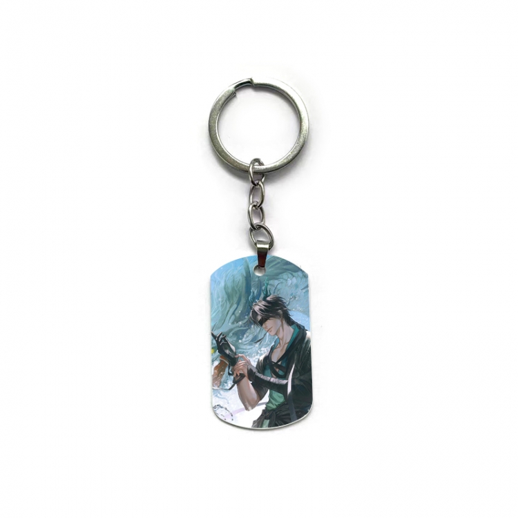 The Graver Robbers Chronicles Anime double-sided full-color printed military brand ring keychain  price for 5 pcs