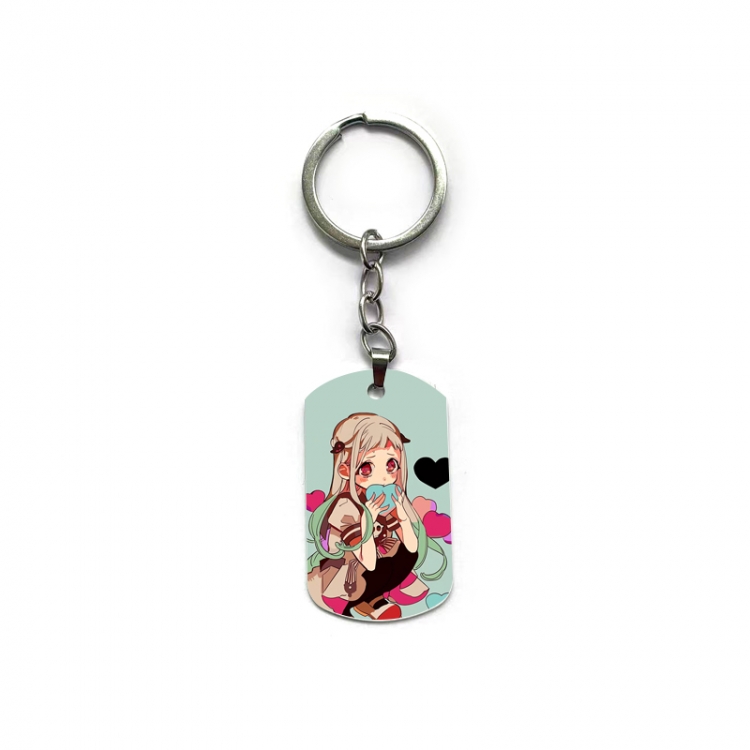 Toilet-bound Hanako-kun Anime double-sided full-color printed military brand ring keychain  price for 5 pcs