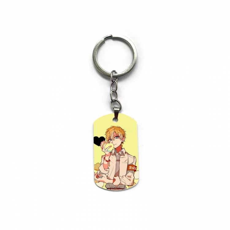 Toilet-bound Hanako-kun Anime double-sided full-color printed military brand ring keychain  price for 5 pcs