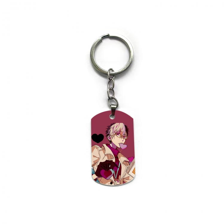 Toilet-bound Hanako-kun Anime double-sided full-color printed military brand ring keychain  price for 5 pcs