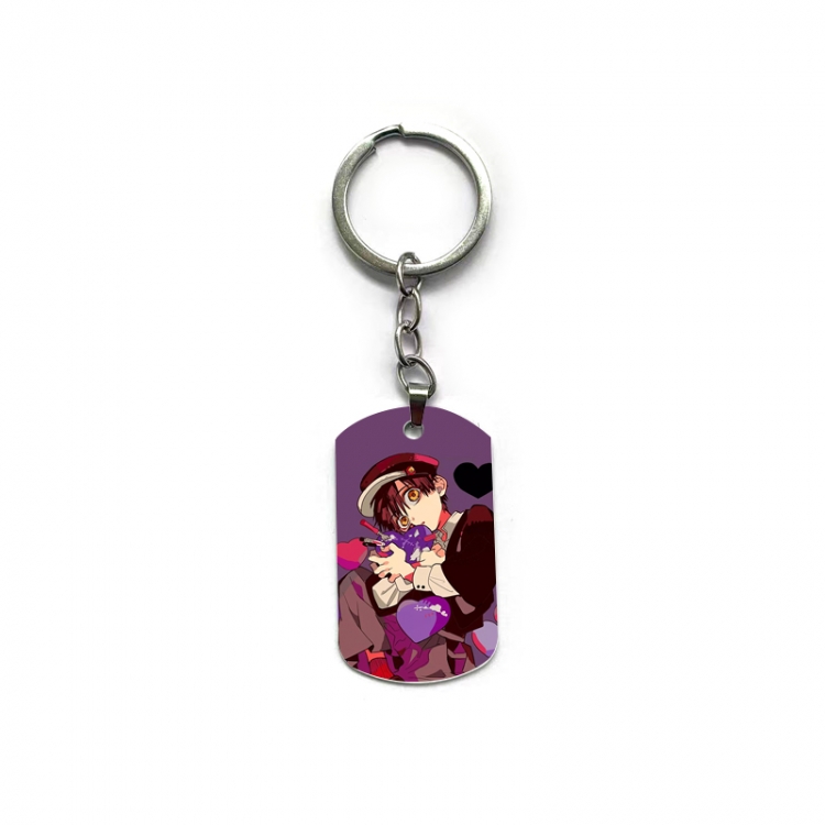 Toilet-bound Hanako-kun Anime double-sided full-color printed military brand ring keychain  price for 5 pcs