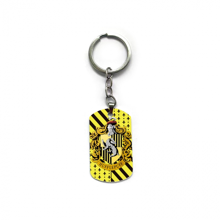  Harry Potter Anime double-sided full-color printed military brand ring keychain  price for 5 pcs