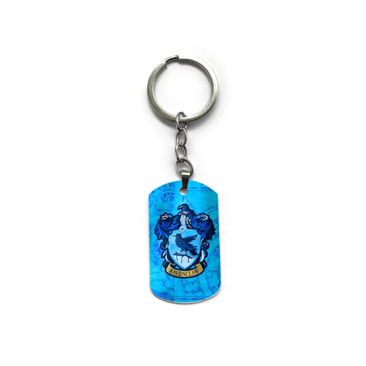  Harry Potter Anime double-sided full-color printed military brand ring keychain  price for 5 pcs