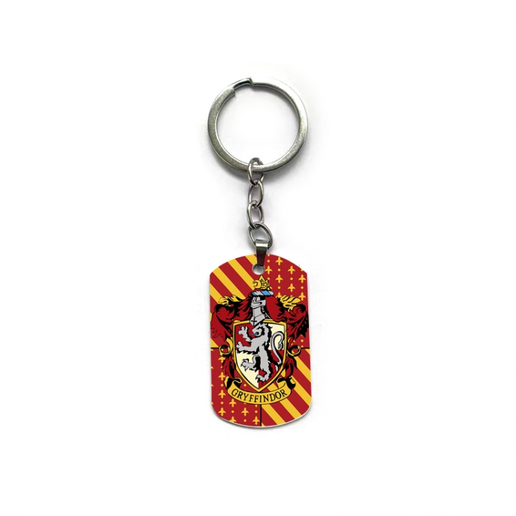  Harry Potter Anime double-sided full-color printed military brand ring keychain  price for 5 pcs