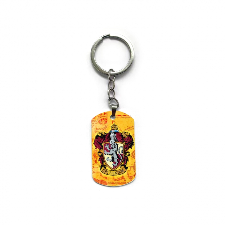  Harry Potter Anime double-sided full-color printed military brand ring keychain  price for 5 pcs