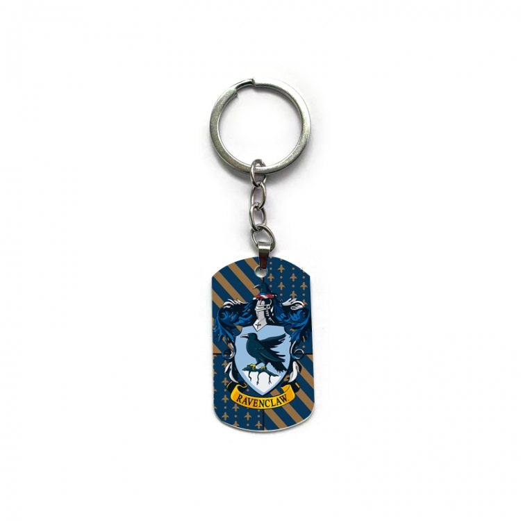  Harry Potter Anime double-sided full-color printed military brand ring keychain  price for 5 pcs