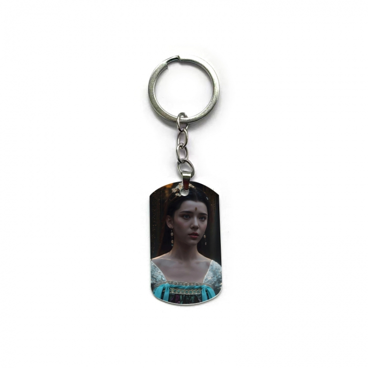 Black Myth Anime double-sided full-color printed military brand ring keychain  price for 5 pcs