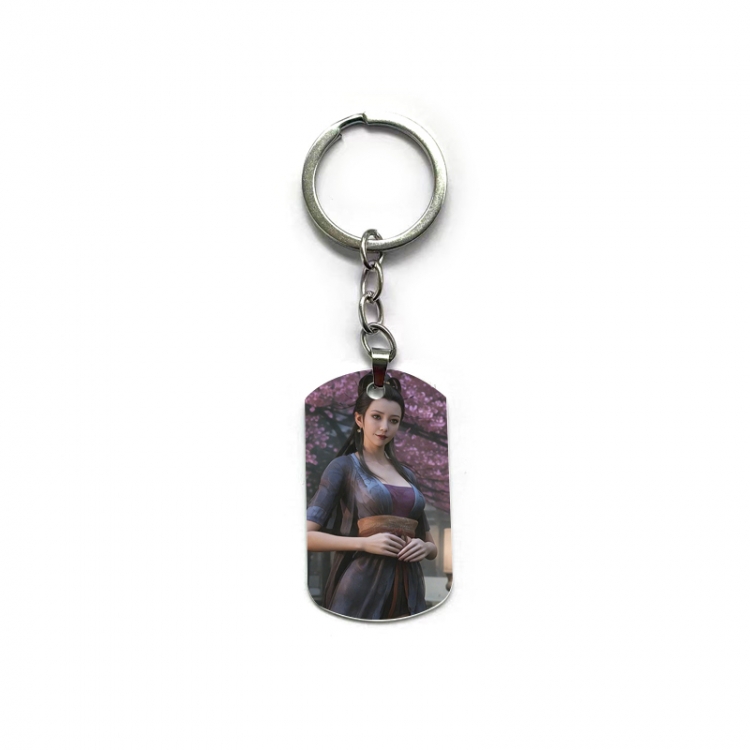 Black Myth Anime double-sided full-color printed military brand ring keychain  price for 5 pcs