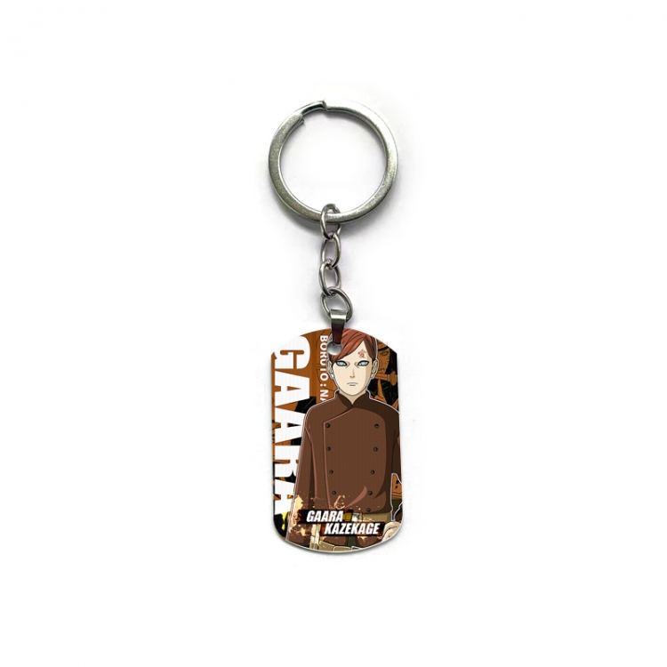 Naruto Anime double-sided full-color printed military brand ring keychain  price for 5 pcs