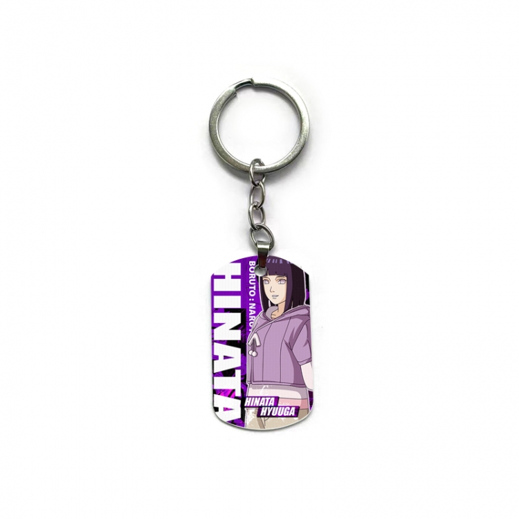 Naruto Anime double-sided full-color printed military brand ring keychain  price for 5 pcs