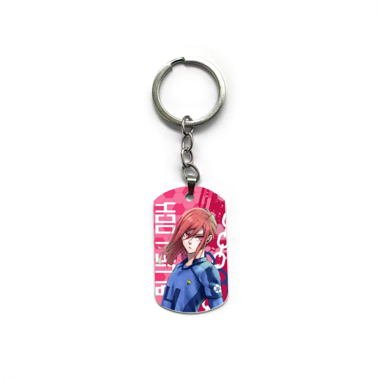 BLUE LOCK Anime double-sided full-color printed military brand ring keychain  price for 5 pcs