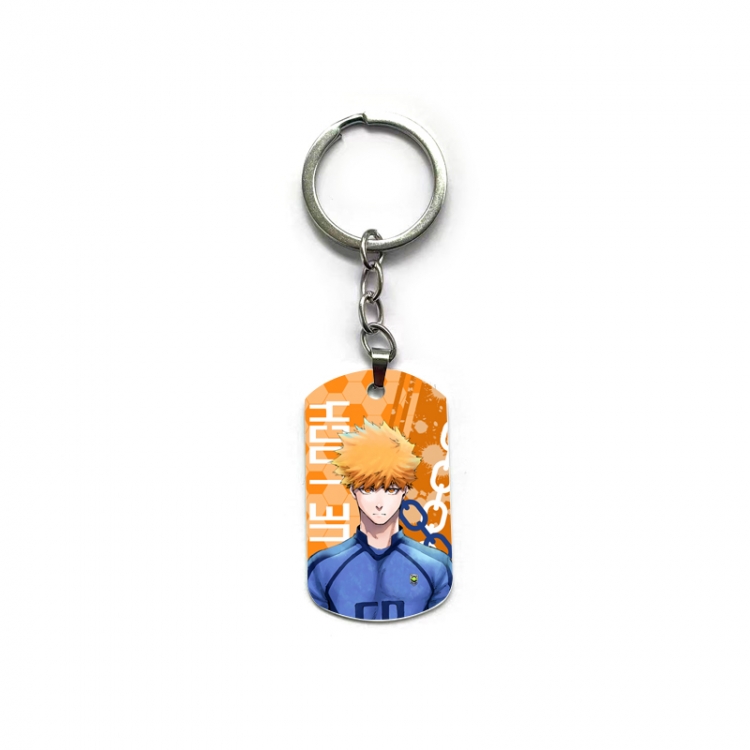 BLUE LOCK Anime double-sided full-color printed military brand ring keychain  price for 5 pcs