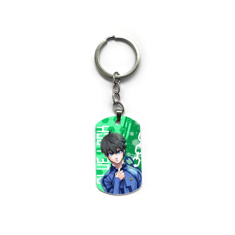 BLUE LOCK Anime double-sided full-color printed military brand ring keychain  price for 5 pcs