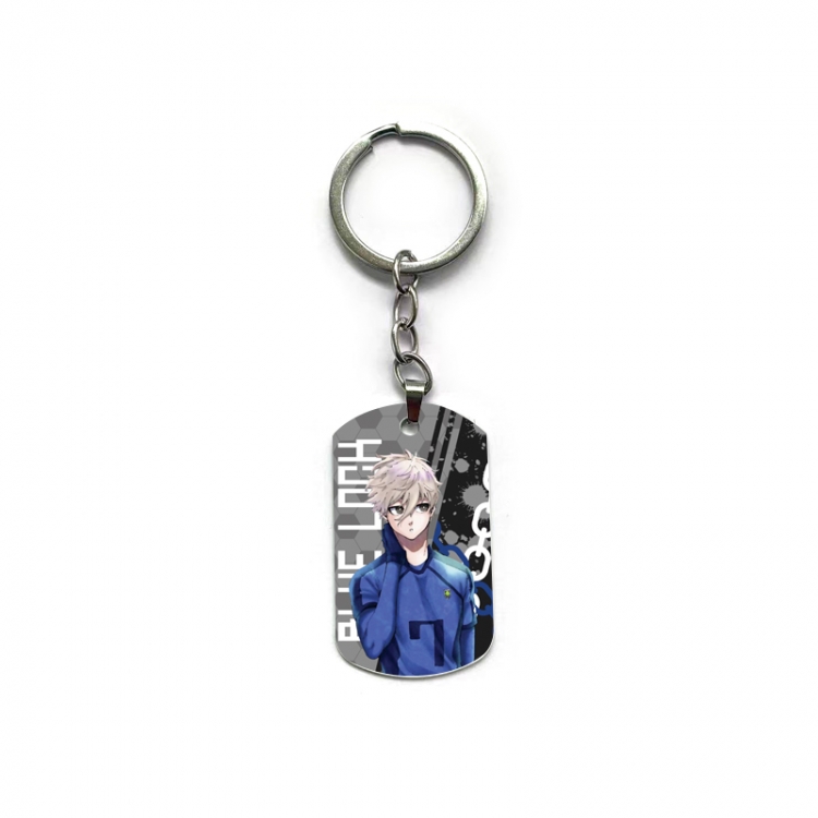 BLUE LOCK Anime double-sided full-color printed military brand ring keychain  price for 5 pcs