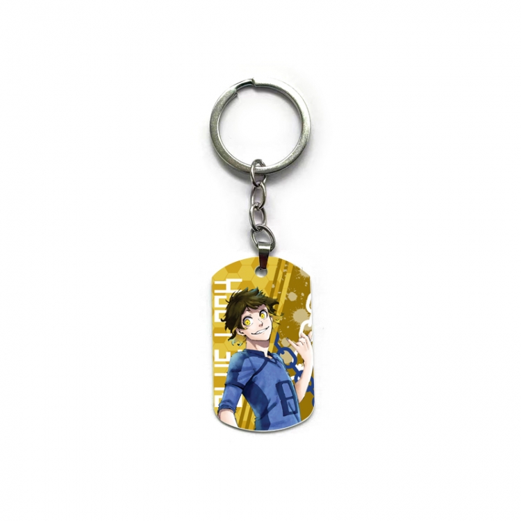 BLUE LOCK Anime double-sided full-color printed military brand ring keychain  price for 5 pcs