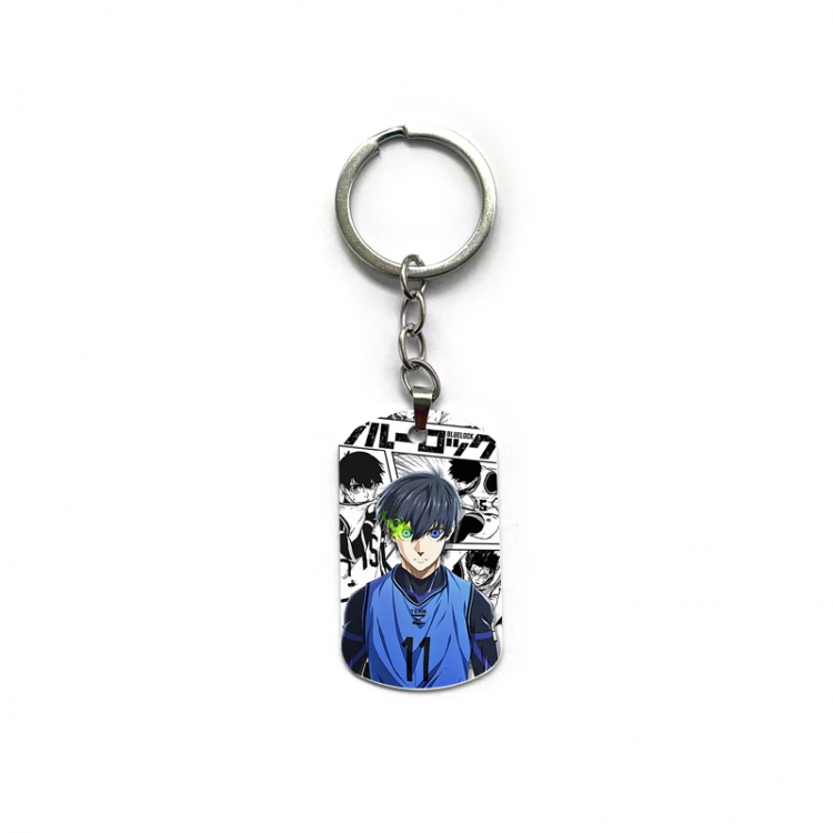 BLUE LOCK Anime double-sided full-color printed military brand ring keychain  price for 5 pcs