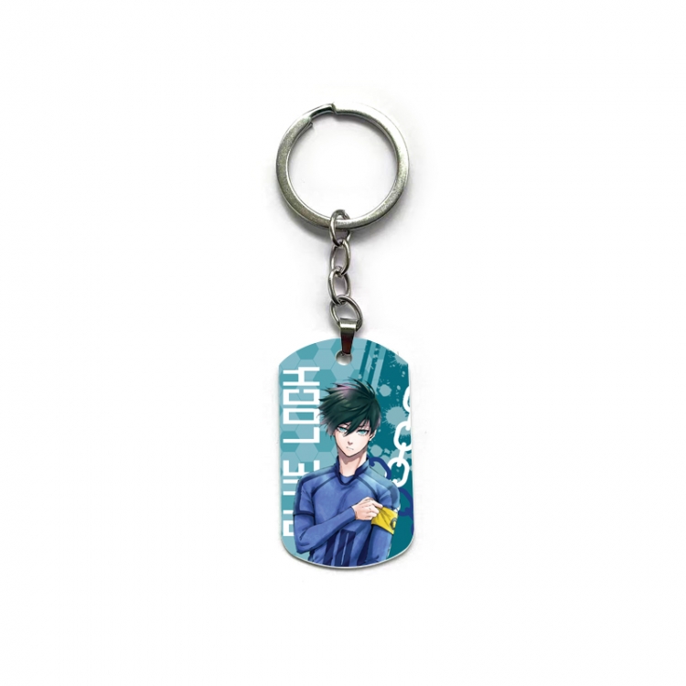 BLUE LOCK Anime double-sided full-color printed military brand ring keychain  price for 5 pcs