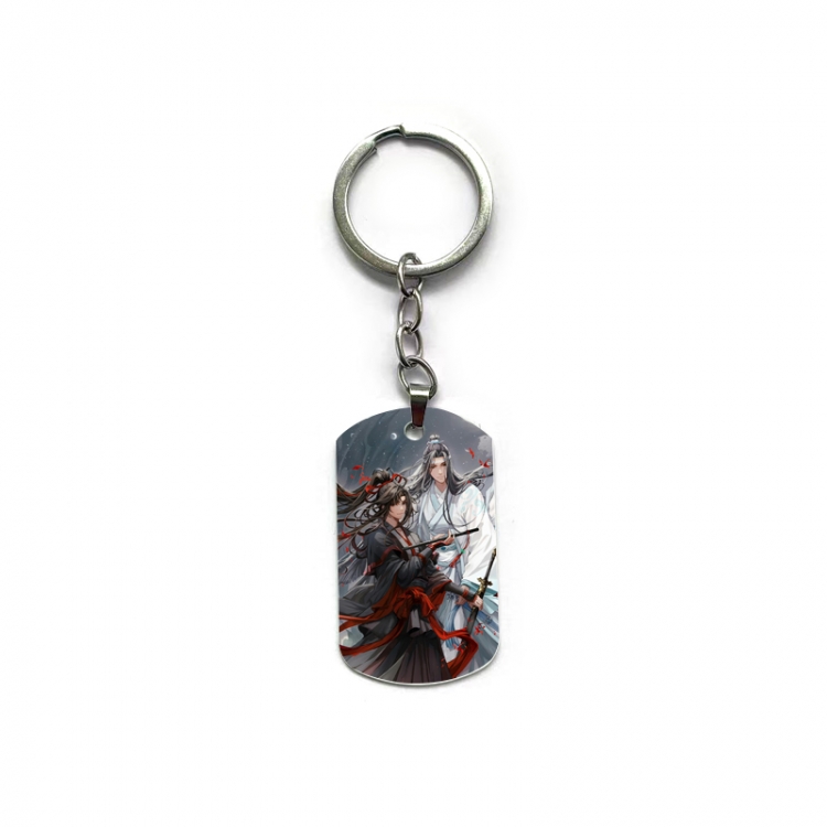 The wizard of the de Anime double-sided full-color printed military brand ring keychain  price for 5 pcs