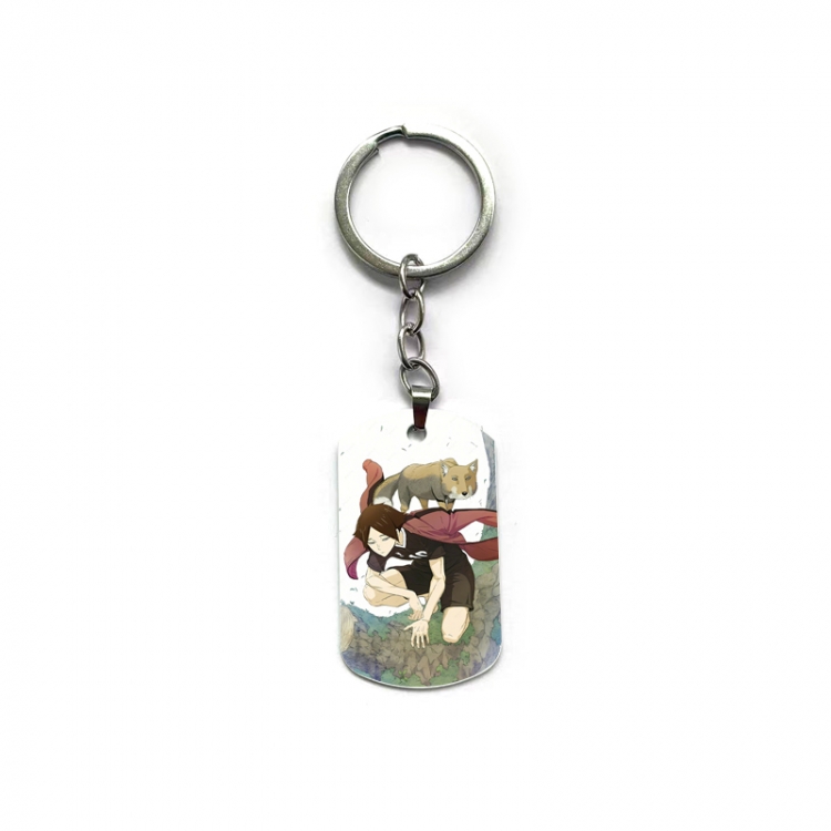  Haikyuu!! Anime double-sided full-color printed military brand ring keychain  price for 5 pcs