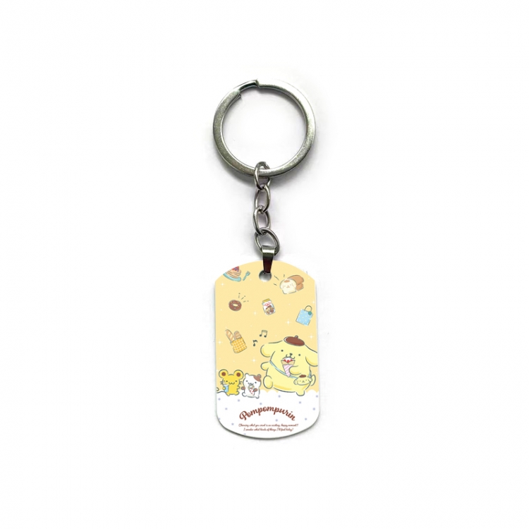 sanrio Anime double-sided full-color printed military brand ring keychain  price for 5 pcs