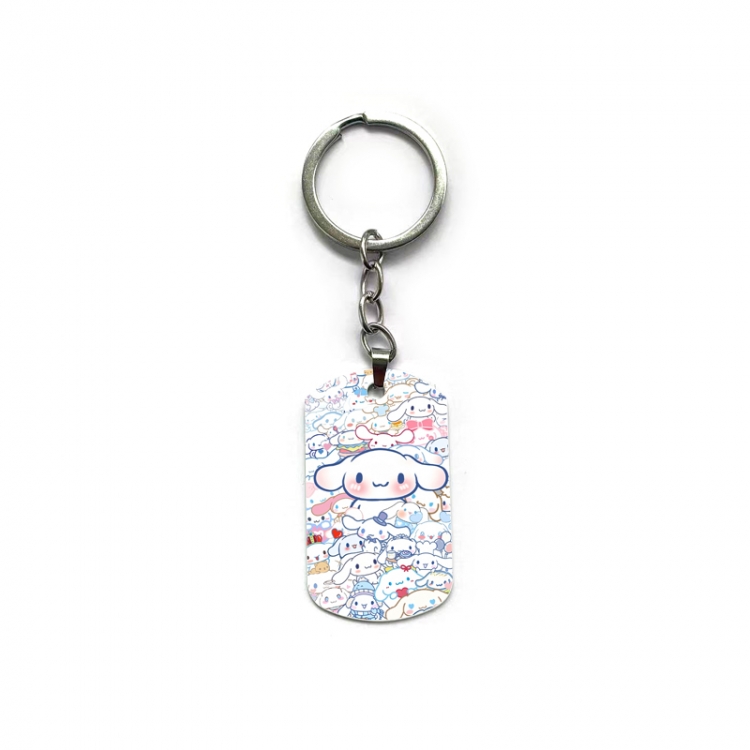 sanrio Anime double-sided full-color printed military brand ring keychain  price for 5 pcs