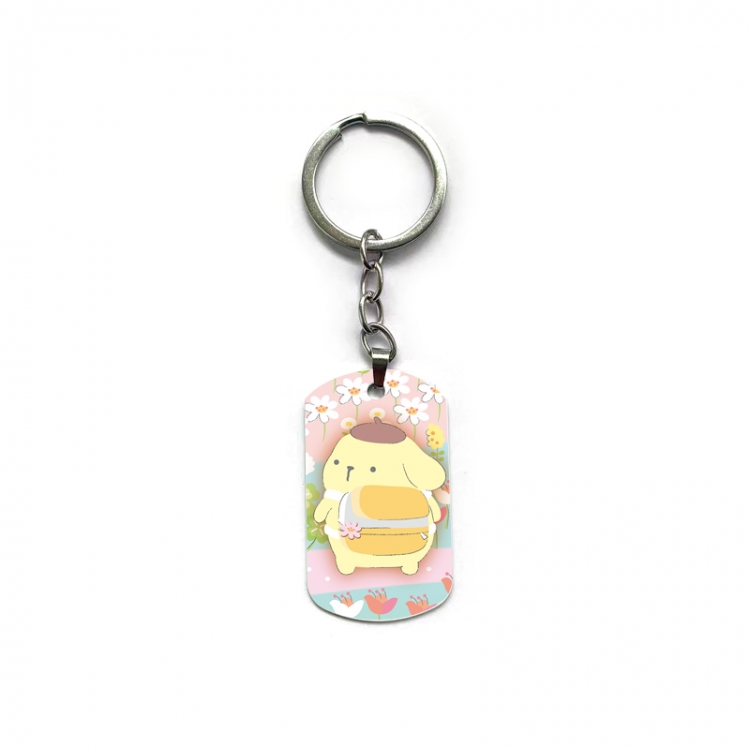 sanrio Anime double-sided full-color printed military brand ring keychain  price for 5 pcs