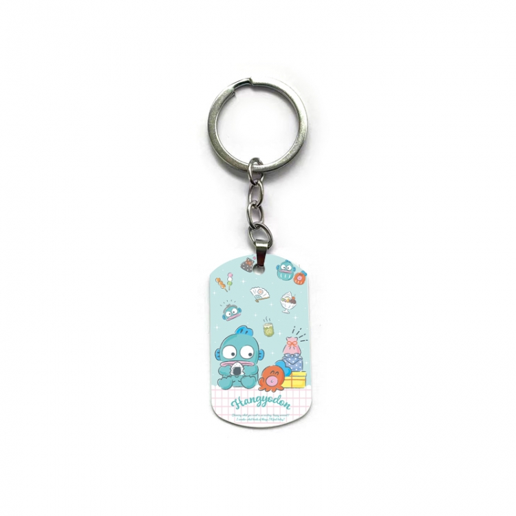 sanrio Anime double-sided full-color printed military brand ring keychain  price for 5 pcs