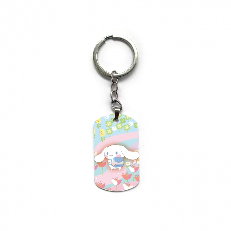 sanrio Anime double-sided full-color printed military brand ring keychain  price for 5 pcs