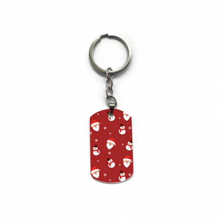 Christmas Anime double-sided full-color printed military brand ring keychain  price for 5 pcs