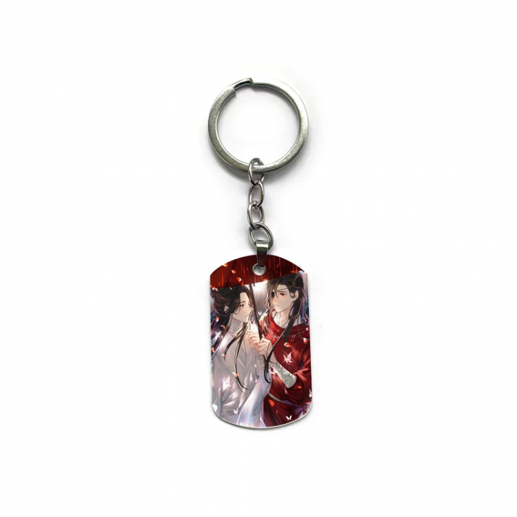 Heaven Official's Blessing Anime double-sided full-color printed military brand ring keychain  price for 5 pcs