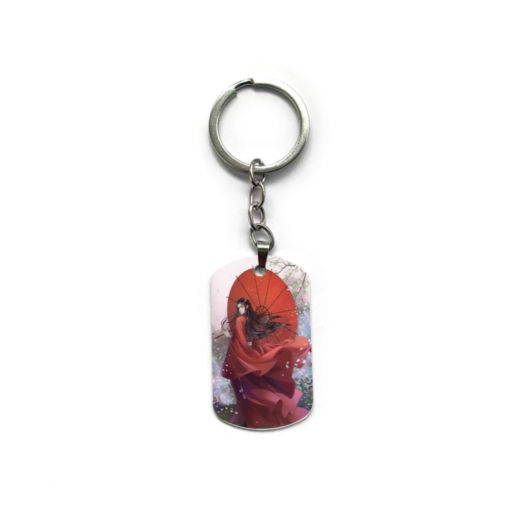 Heaven Official's Blessing Anime double-sided full-color printed military brand ring keychain  price for 5 pcs