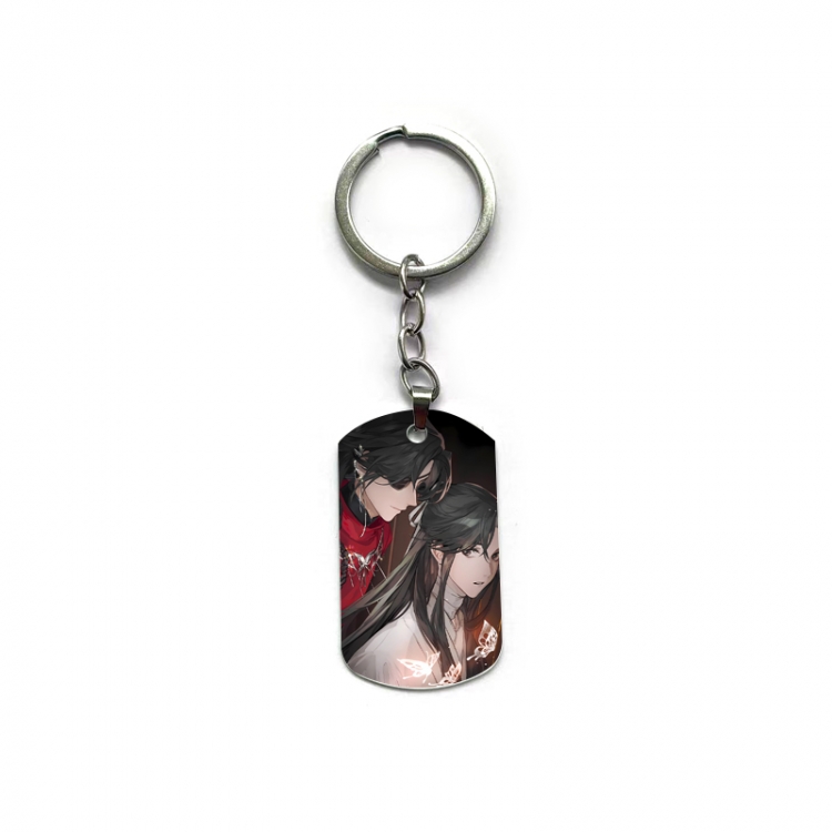 Heaven Official's Blessing Anime double-sided full-color printed military brand ring keychain  price for 5 pcs