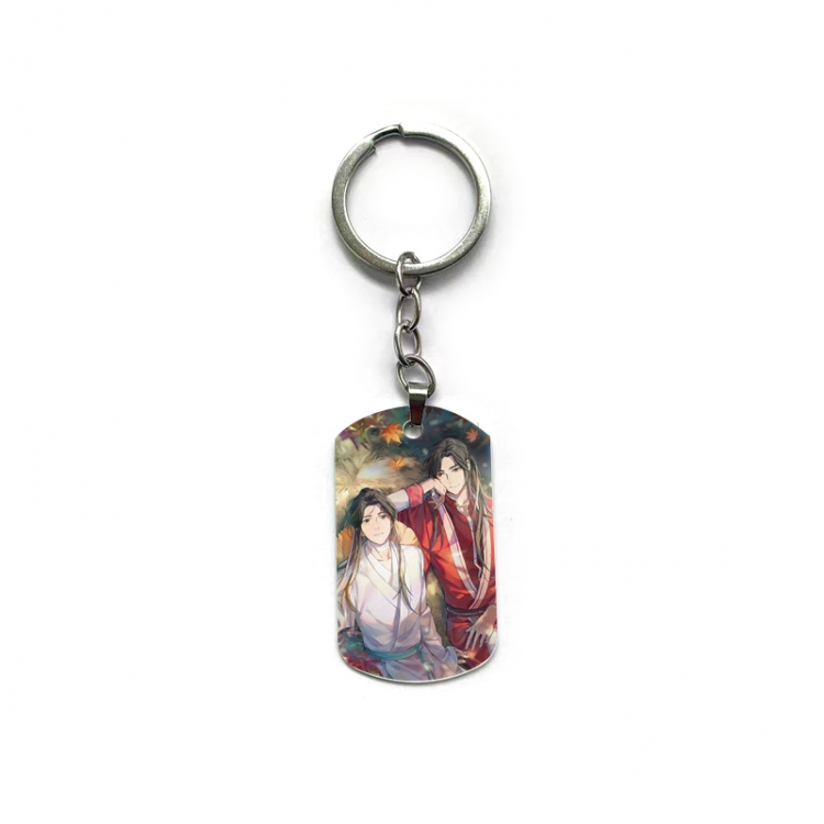 Heaven Official's Blessing Anime double-sided full-color printed military brand ring keychain  price for 5 pcs