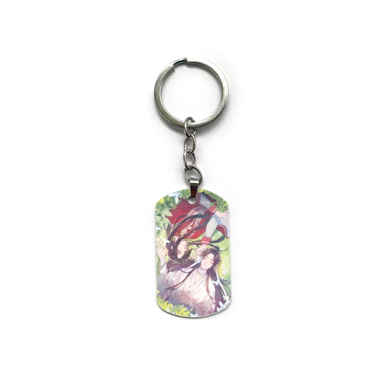 Heaven Official's Blessing Anime double-sided full-color printed military brand ring keychain  price for 5 pcs