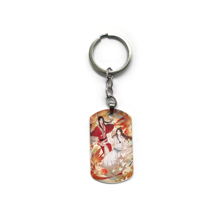 Heaven Official's Blessing Anime double-sided full-color printed military brand ring keychain  price for 5 pcs