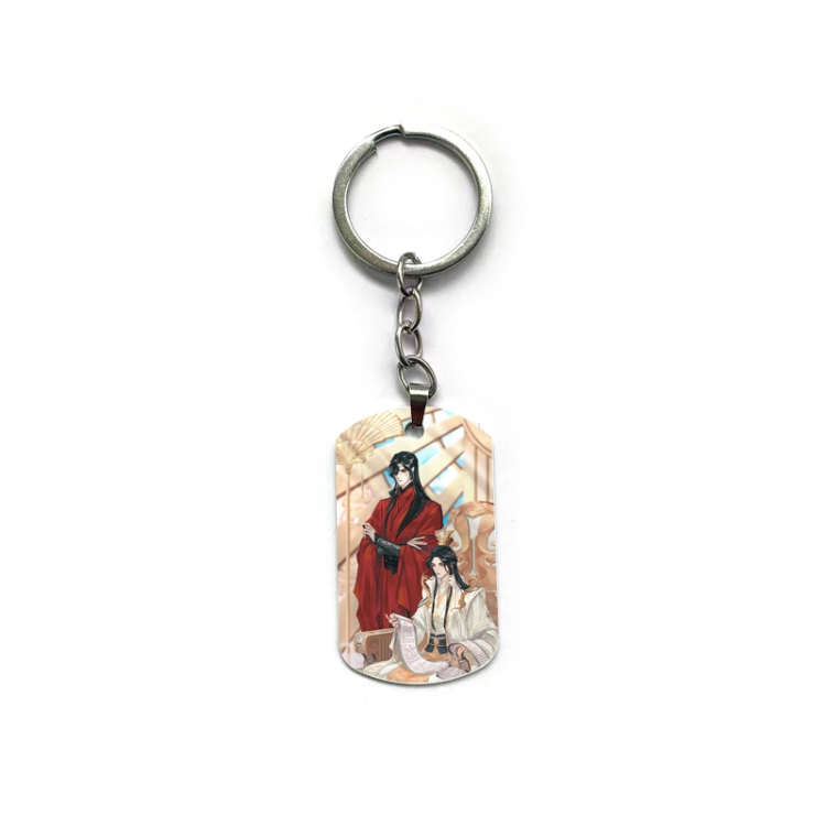 Heaven Official's Blessing Anime double-sided full-color printed military brand ring keychain  price for 5 pcs