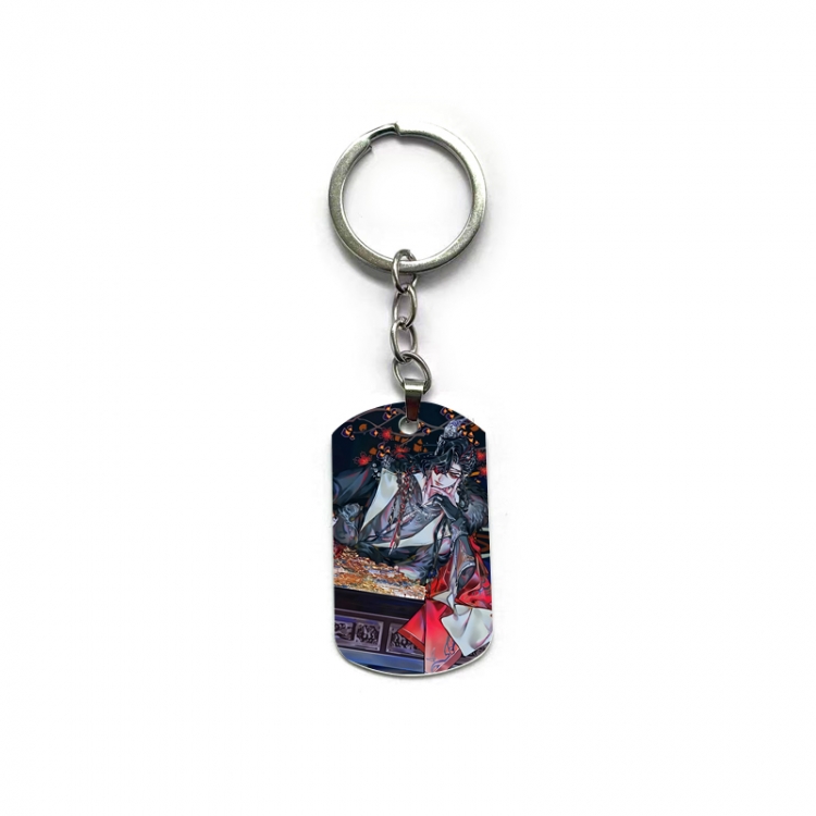 Heaven Official's Blessing Anime double-sided full-color printed military brand ring keychain  price for 5 pcs