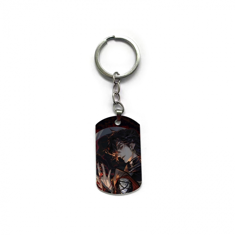 Heaven Official's Blessing Anime double-sided full-color printed military brand ring keychain  price for 5 pcs