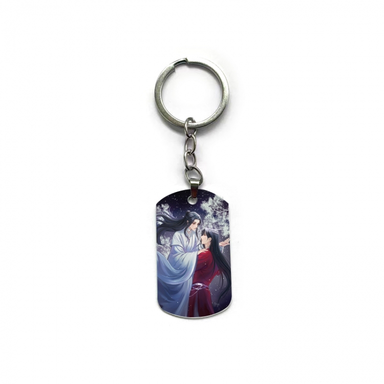 Heaven Official's Blessing Anime double-sided full-color printed military brand ring keychain  price for 5 pcs