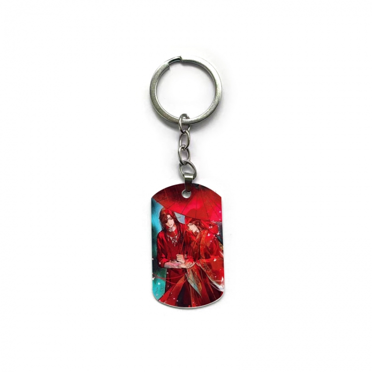 Heaven Official's Blessing Anime double-sided full-color printed military brand ring keychain  price for 5 pcs