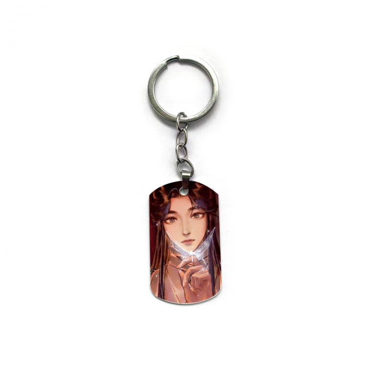 Heaven Official's Blessing Anime double-sided full-color printed military brand ring keychain  price for 5 pcs