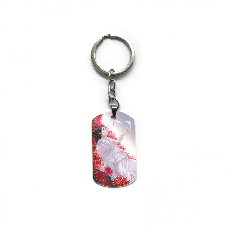 Heaven Official's Blessing Anime double-sided full-color printed military brand ring keychain  price for 5 pcs