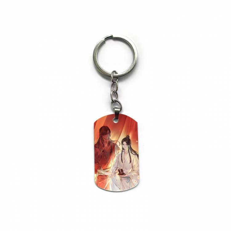 Heaven Official's Blessing Anime double-sided full-color printed military brand ring keychain  price for 5 pcs