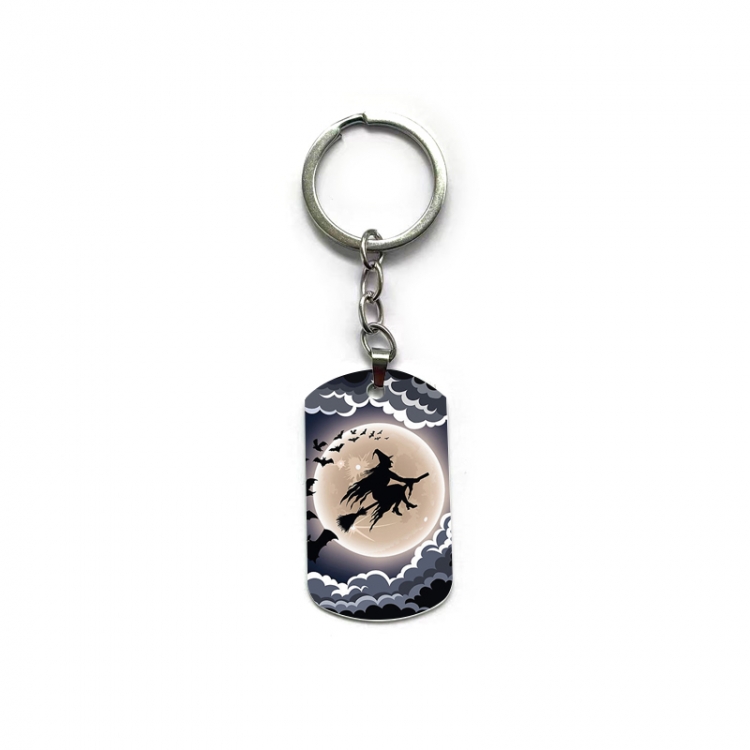 Halloween Anime double-sided full-color printed military brand ring keychain  price for 5 pcs